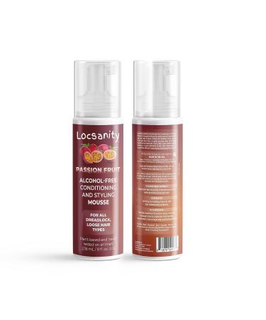 Locsanity Passion Fruit Alcohol-Free Mousse - Ideal for Dreadlocks, Locs, Sisterlocks, and Natural Hair - Buy Online on GoSupps.com