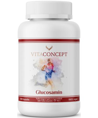 VITACOCONEPT I Glucosamine | 1000 mg high-dose extract per capsule | 100 capsules made of cellulose | vegan | made in Germany