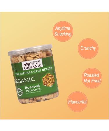 Blessfull Healing Organic Natural Vegan Lemon Pepper Roasted Peanuts Crunchy Healthy Snacks 300 Gram - Buy Online on GoSupps.com