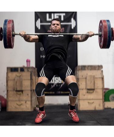 LPONNQ Knee Sleeves - Compression Brace for Weightlifting Support - Medium Black - Buy Online on GoSupps.com