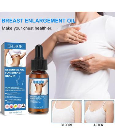 Natural Essential Bust-Up Oil - 50ml | Breast Enlargement & Moisturizing Lifting Oil for Women & Men - Buy Online on GoSupps.com