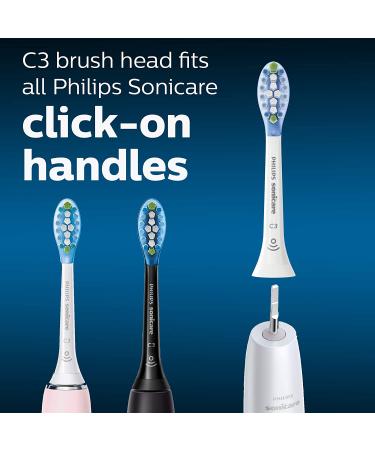 Philips Sonicare C3 Premium Plaque Control Toothbrush Heads - 4 Pack White (HX9044/65) - Buy Online on GoSupps.com