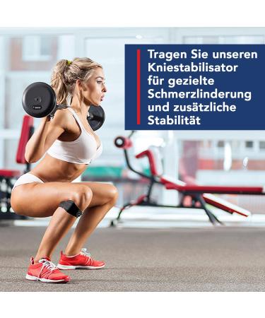 Patella Tendon Bandage | Adjustable Knee Support for Meniscus & Tendinitis - Doctor-Designed Single Pack Black - Buy Online on GoSupps.com