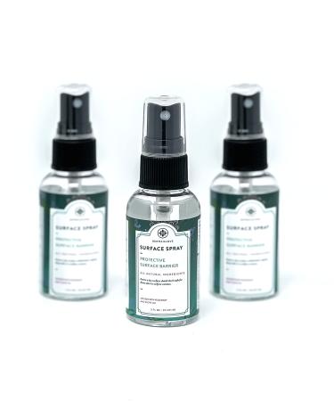 SURFACE SPRAY 3 PACK KIT 3 Mini 2 FL OZ spray bottles Organics meets science spray purifies unsafe surfaces in seconds public toilets etc. Immediate protection 3 2 FL OZ Bottles