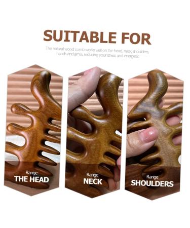 Combined Brake Head Massage & Care Camp Chamber - Wooden Wide Tooth Comb for Curly Hair | Ideal for Men - Buy Online on GoSupps.com
