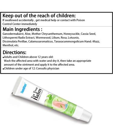 Tea Tree Oil Anti-Itch Cream for Psoriasis & Eczema - Natural Herbal Ingredients, Sensitive Skin Soothing Moisturizer (0.7oz x 10) - Buy Online on GoSupps.com