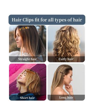 3PCS French Hair Barrettes for Women - Retro Hair Clips for Thick Hair in Dark, Light, and Brown Tortoiseshell - Buy Online on GoSupps.com