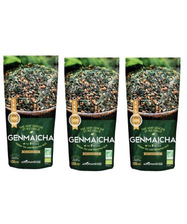 Aromandise Organic Japanese Green Tea Genmaicha - Sencha & Grilled Rice 300g