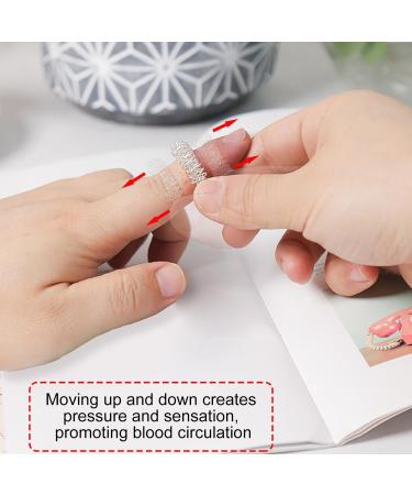 10 Silver Acupressure Massage Rings - Stress Relief & Enhanced Blood Circulation for Fingers & Toes - Buy Online on GoSupps.com