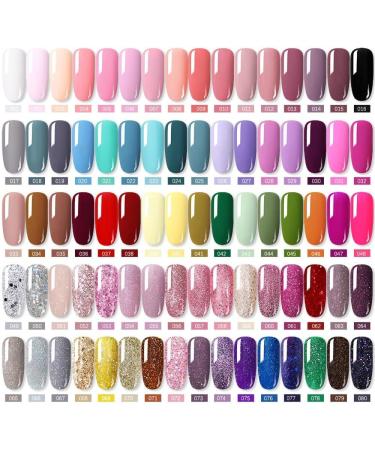 Nail Polish Gel 6Pcs/Set x8.5ml Soak Off Gel UV LED Semi Permanent Varnish for Nail Art 100Colors for Base Top Coat Gifts - (Color: STE13) - Buy Online on GoSupps.com