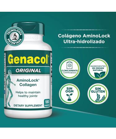 Genacol Original Collagen Supplement with Ultra-Hydrolyzed Peptides for Joint Health Support Value Duo-Pack 360 Capsules (120-Day Supply) Unflavored 180 Count (Pack of 2) - Buy Online on GoSupps.com