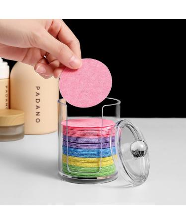 50-Count Compressed Natural Facial Sponges for Exfoliating and Makeup Removal - Reusable Cosmetic Sponge with Clear Plastic Storage Jar | Colorful 50pcs - Buy Online on GoSupps.com