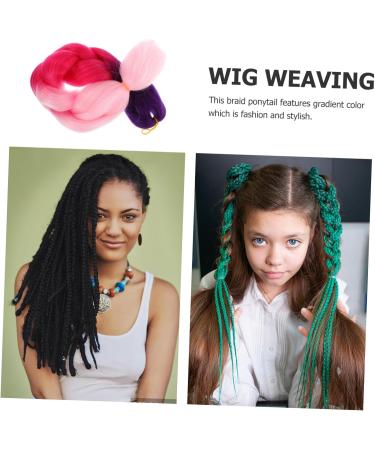 DOITOOL Braiding Hair Extensions for Women Color Big Braid Hair Ponytail Hair Extensions for Braids Brunette Hair Ponytail Wigs Kanekalon Braids Hair Extensions To Weave Extend Size 1 As Shown - Buy Online on GoSupps.com