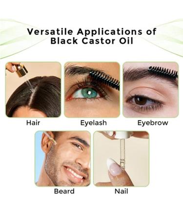 Premium Black Castor Oil - 100% Pure & Natural for Hair & Skin Wellness | International Shipping Available - Buy Online on GoSupps.com