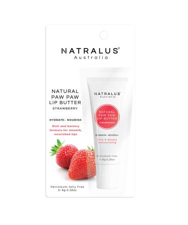 Natralus Natural Paw Paw Lip Butter Strawberry 8g