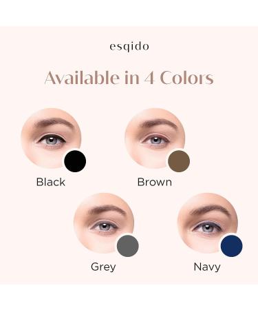 Esqido Water Resistant Gel Pencil Eyeliner in Black - Long-lasting and Smudge-proof - Buy Online on GoSupps.com