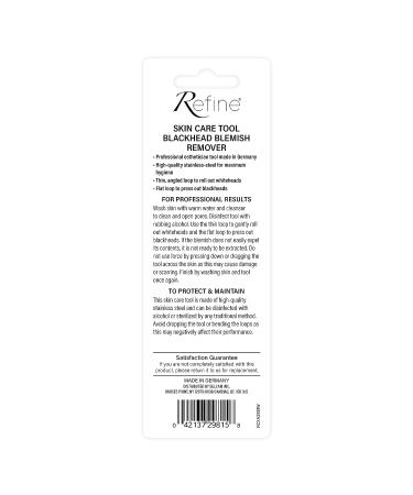 REFINE Germany Skin Care Tool Blackhead Blemish Remover | Effective Pore Cleanser - Buy Online on GoSupps.com