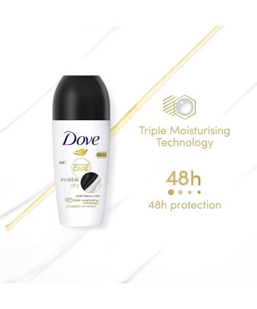Dove Advanced Care Invisible Dry Anti-perspirant Deodorant pack of 6 with Triple Moisturising technology roll-on for 48 hours of protection 50 ml Fresh 8.33 ml (Pack of 6) - Buy Online on GoSupps.com