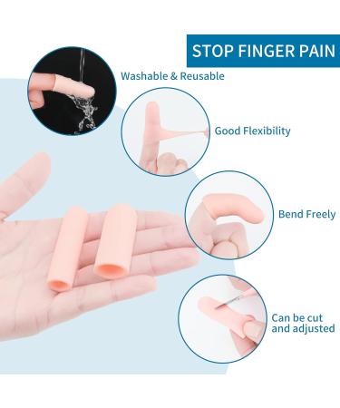 Buy Silicone Finger Protectors (12 Pack) - Gel Finger Sleeves for Pain Relief Arthritis Calluses and Blisters - Comfortable & Durable - Buy Online on GoSupps.com