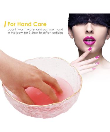 iFCOW Hand Soaking Bowl Nail Art Manicure Bowl for Nail Treatment Polish Removal Transparent - Buy Online on GoSupps.com