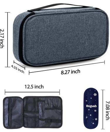 Festaum Diabetic Cooler Travel Case | Insulated Medication Bag with Ice Packs | Diabetes Travel Case in Gray - Buy Online on GoSupps.com