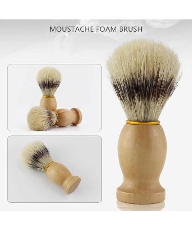 Perfect Flower Razor Brush - High-Quality 100% Real Roof Hair Shaving Brush with Wooden Handle for Wet Shaving - Buy Online on GoSupps.com