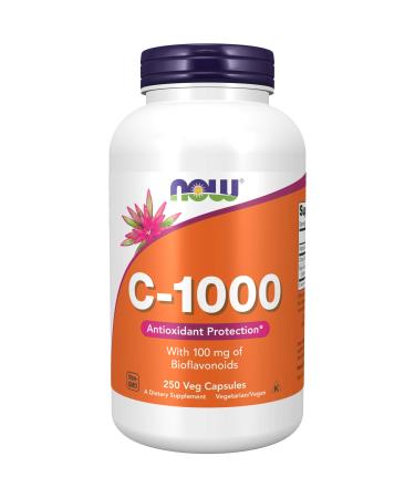 Now Foods C-1000 With 100 mg of Bioflavonoids 250 Veg Capsules
