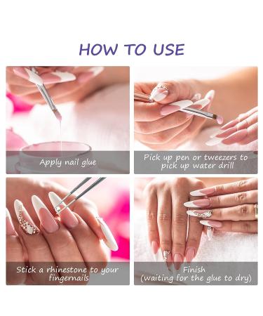 2880 Pcs Nail Art Rhinestones Kit with Tweezers and Drill Pen - MAEXUS Nail Gems for DIY, Face Make-up, and Professional Use - Buy Online on GoSupps.com