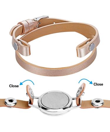Phogary Aromatherapy Bracelet - Mandala Pattern Aroma Oil Diffuser & Stainless Steel Jewelry Gift for Valentine's Day Mother's Day Birthdays - Buy Online on GoSupps.com