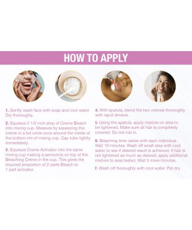 Andrea Gentle Cream Bleach for Unwanted Facial Hair - 2 Pack - Buy Online on GoSupps.com