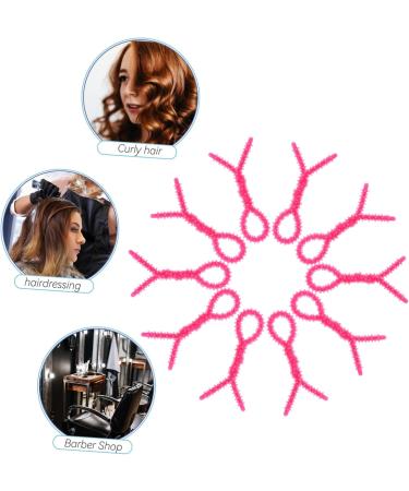 FOMIYES 20 Pcs Perm Tools Hair Rollers Curlers Hair Curler Hair Crimper Curling Wand Perm Rods 15.00X0.60X0.60CMx2pcs Rosyx2pcs - Buy Online on GoSupps.com