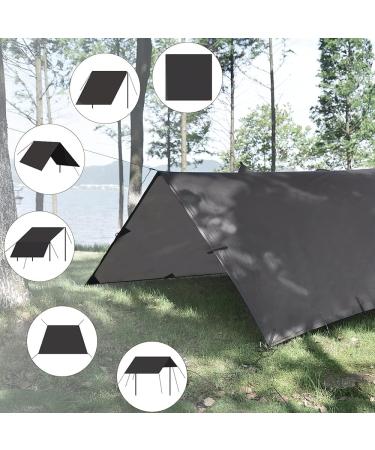 EL FUEGO 10X10FT Waterproof Camping Tarp Hammock Rain Fly Tent - Lightweight and Backpacking Approved Multifunctional Sunshade for Camping, Hiking, and Survival Gear - Gray - Buy Online on GoSupps.com