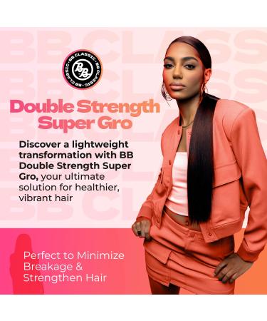 Bronner Brothers Double Strength Super Gro - Hair Treatment for Dry Itchy Scalp with Vitamins & Coconut Oil - Nourish Repair & Moisturize Damaged Hair - 6oz - Buy Online on GoSupps.com