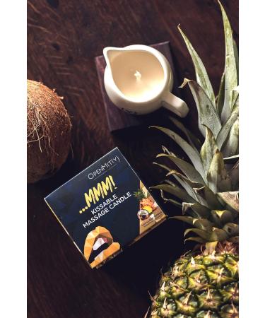 Kissable Unscented Massage Oil Candle - Sensual & Romantic Melting Candles for Relaxing Massages | International Shipping Available - Buy Online on GoSupps.com