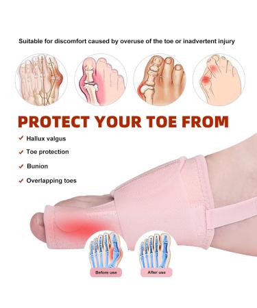 Bunion Corrector - Soft High Elasticity Toe Separators for Hallux Valgus, Pain Relief, Hammer Toe Straightener, Forefoot Pads - Bunion Socks for Feet Care - Buy Online on GoSupps.com
