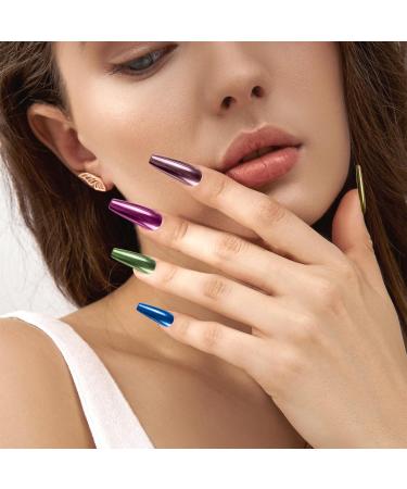 6 Boxes Chrome Nail Powder Green Chrome Powder Chrome Nail Powder for Nails Nail Chrome Powders Chrome Powder for Gel Nails Shiny Mirror Effect Powder for Nail Art Decoration DIY Nail Glitters - Buy Online on GoSupps.com
