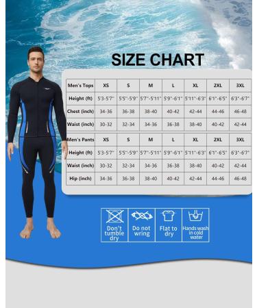 Seaskin 3mm Wetsuit Pants Tops - Flame-II Large Men's/Women's - Buy Online on GoSupps.com
