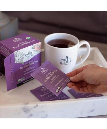 Earth Mama Organic No More Milk Tea 16-Count Box (6-Pack) | Breastmilk Production Reduction Tea for Weaning - Buy Online on GoSupps.com