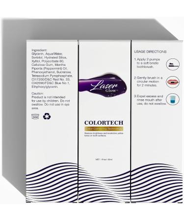 LaserGlow Purple Toothpaste | #1 Color Corrector for Whitening & Stain Removal | Best Purple Toothpaste for Yellow Tones - Buy Online on GoSupps.com