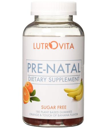 Lutrovita Sugar Free Pre-Natal Orange & Touch of Banana, 180 Count