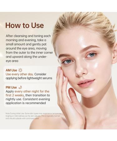 BOLI Caffeine Eye Cream Hyaluronic Acid Niacinamide Peptides for Puffy Bags Fine Lines Dark Circles Under Eye Cream 1.05 Ounce (Pack of 1) - Buy Online on GoSupps.com