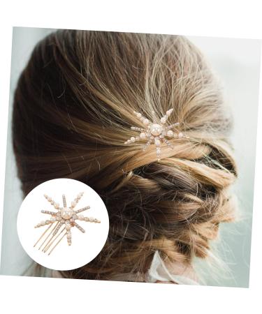 Sunflower Hair Accessories Decorative Hair Combs Hair Clips Hair Claw Clips Wedding Hair Accessories for Bride Girl Headpieces for Wedding Hair Comb for Bride Zinc Alloy Beaupretty - Buy Online on GoSupps.com