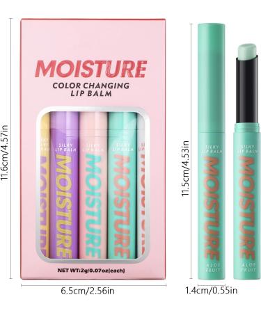 CHAKAE 5 Pack Color Changing Lipstick Moisturizing Long Lasting Lip Balm Moisturizing Lipstick for Women Daily Wear - Buy Online on GoSupps.com