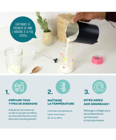 B ABA Milk Prep Baby Bottle and Milk Drink Maker Rapid Warmer Powdered Milk Breast Milk Breast Milk - Buy Online on GoSupps.com