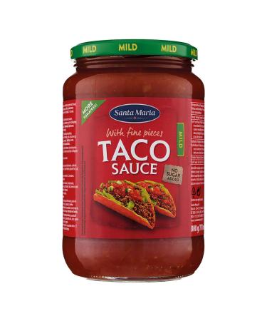 Santa Maria Santa Maria Taco Sauce Medium Spicy Mexican Taco Sauce to enhance meat fish or vegetarian tacos Tomato-Based No Added Zucchini 800g Glass Jar