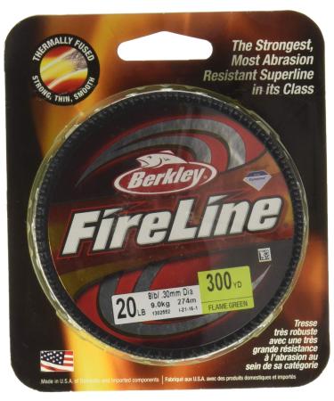 Berkley Fused Crystal Fireline, 14/6 Lb, 125 Yd , Flame Green