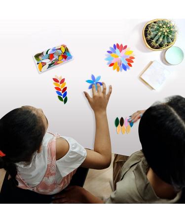 100pc Mornajina Petal Mosaic Tiles - Colorful Mixed Glass Pieces for Crafts - Buy Online on GoSupps.com