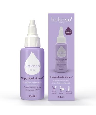 Kokoso Baby Happy Scalp Cream - Safe Natural Effective Scalp Treatment for Delicate Baby Scalps - For Dry Oily and Sensitive Scalps (50ml) 50 ml (Pack of 1) - Buy Online on GoSupps.com