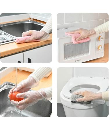 Dishwashing Gloves Gloves Powder Free Latex Kitchen Household Cleaning Gardening Washing Bowls Gloves Tools (Color : 4 Size : L) Large 4 - Buy Online on GoSupps.com