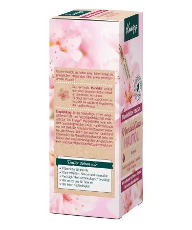 Kneipp Almond Blossom Skin Oil 100ml - Nourishing Care with Shea Butter Sunflower Oil & Vitamin E for Dry & Sensitive Skin - Natural Hydrating Oil Complex - Buy Online on GoSupps.com